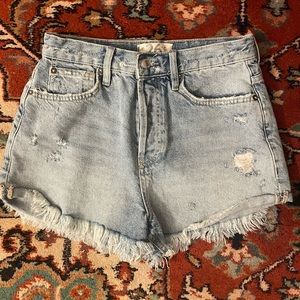 Free People We The Free Denim Jean Cutoff Shorts